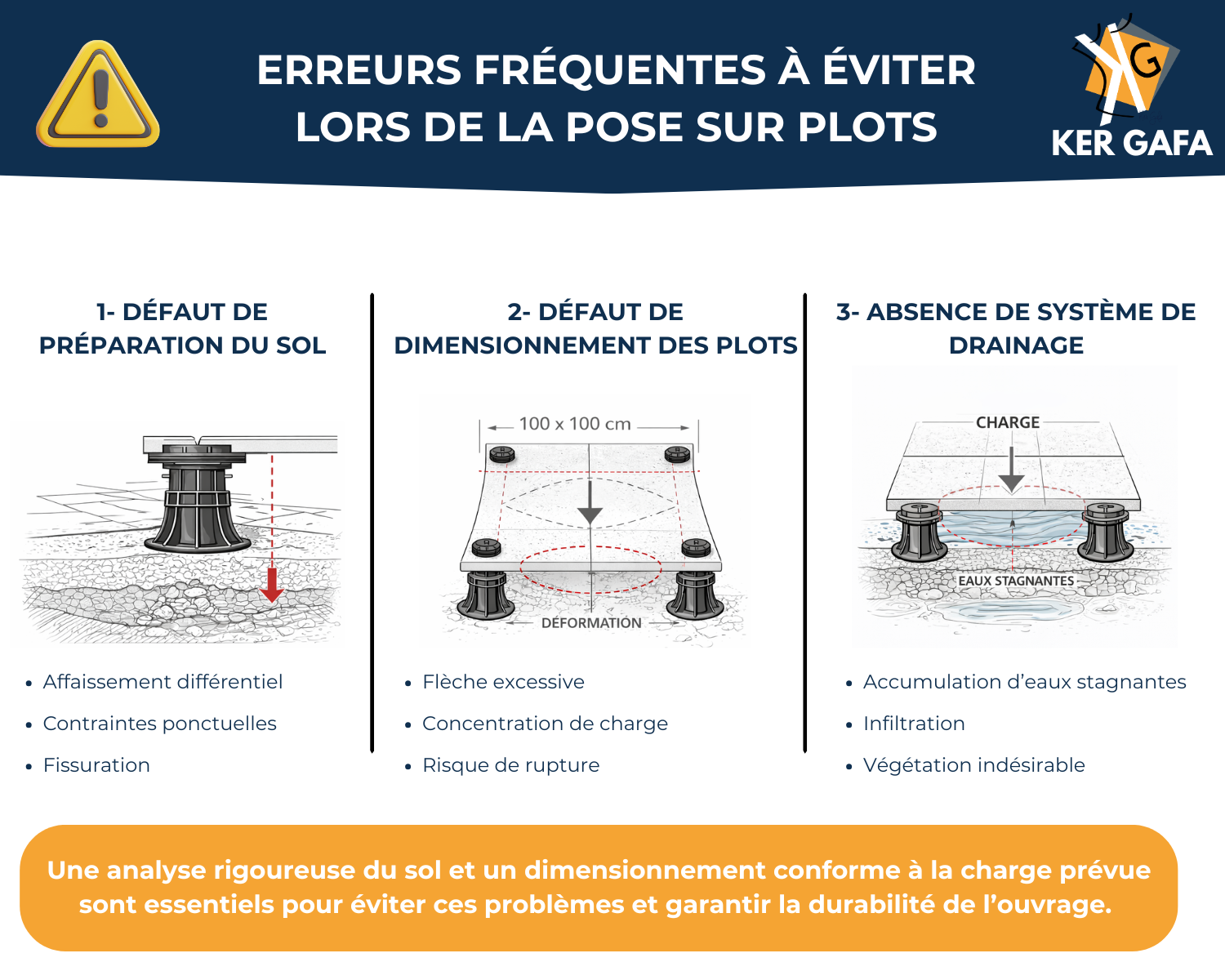 Erreurs fréquentes à éviter lors de la pose sur plots